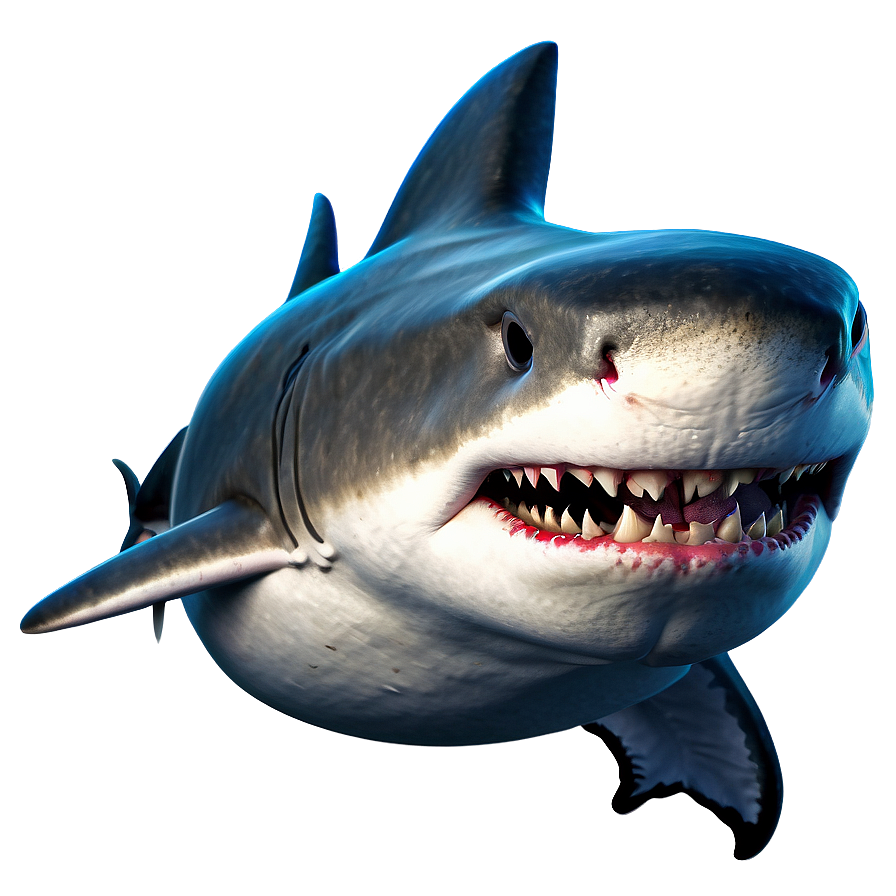 Fierce Shark Jaw Artwork Png Jtr