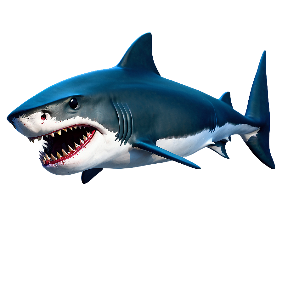 Fierce Shark Jaw Artwork Png Mja47