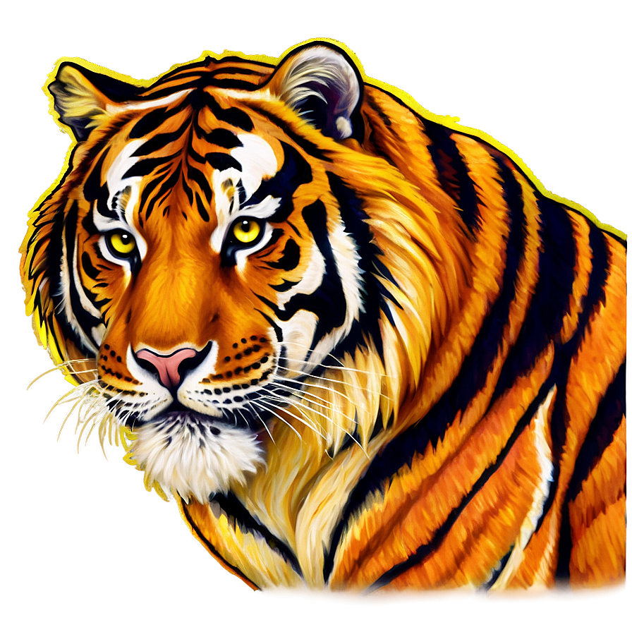 Fierce Tiger Sticker Png 40