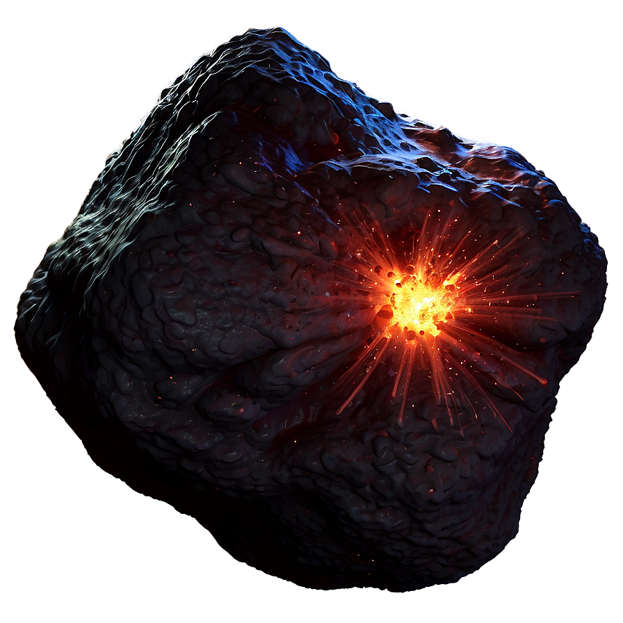 Fiery Asteroid Png Pgi98