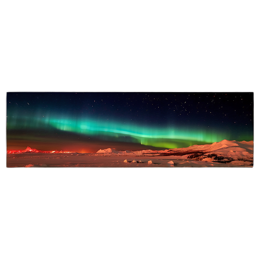 Fiery Aurora Borealis Sky Png 06242024