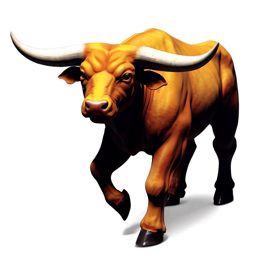 Fiery Bull Illustration Png Kqr82