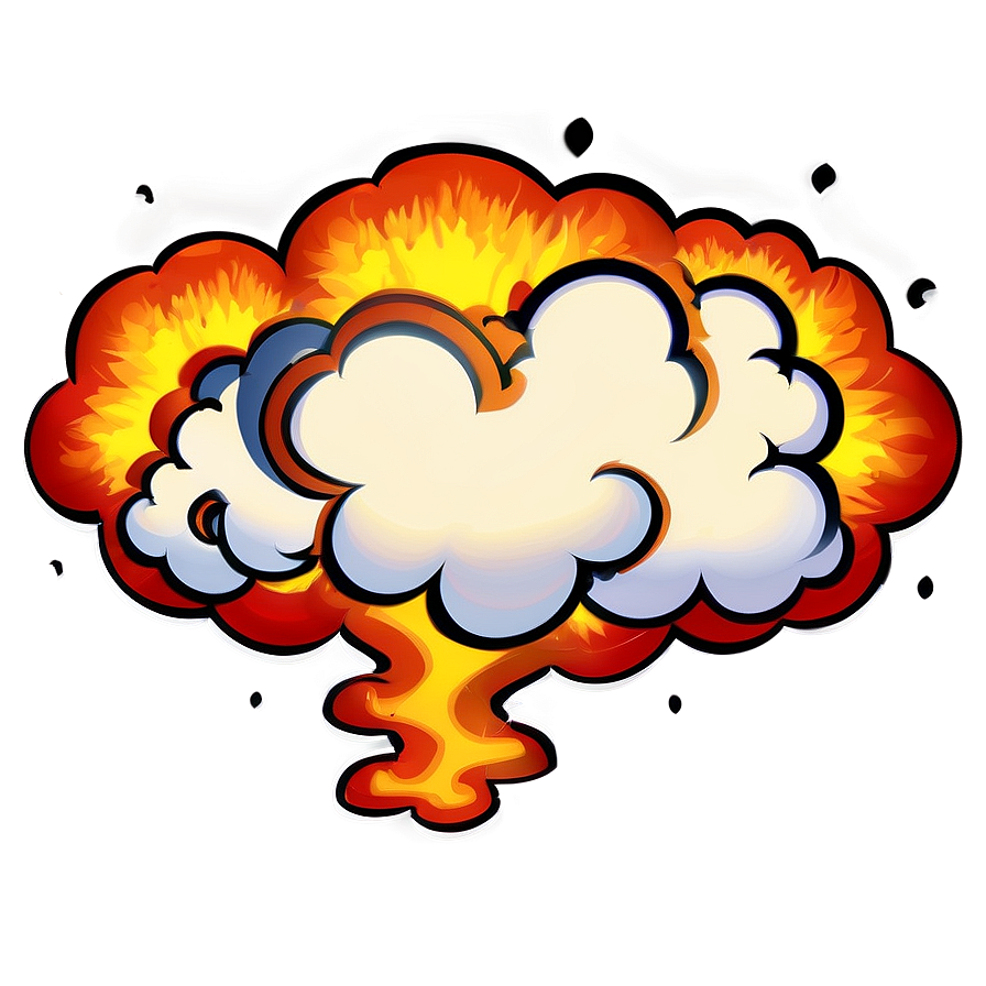 Fiery Cartoon Explosion Png 42