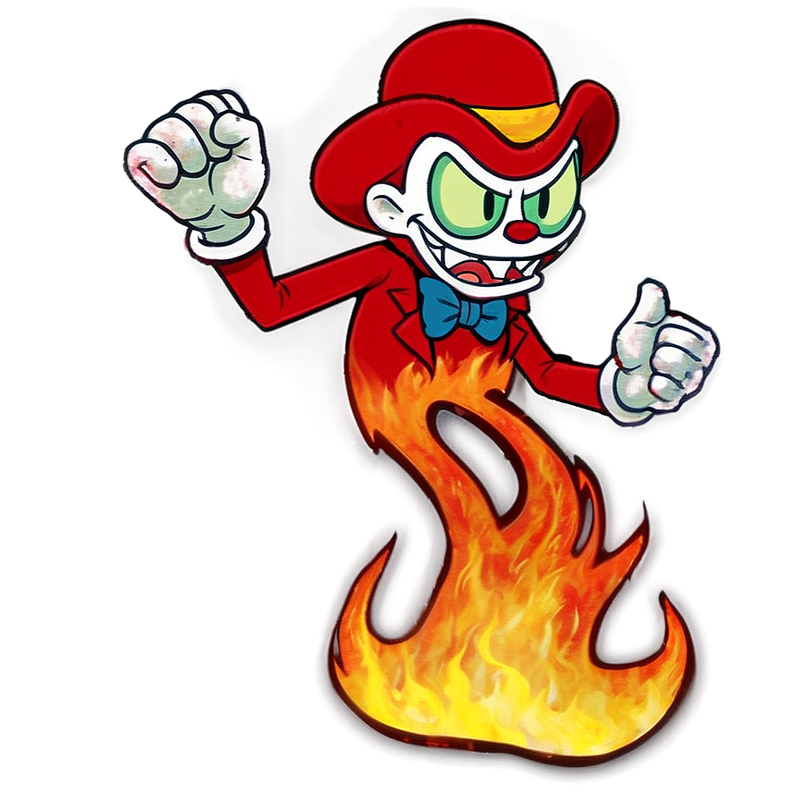 Fiery Cuphead Boss Fight Png 7