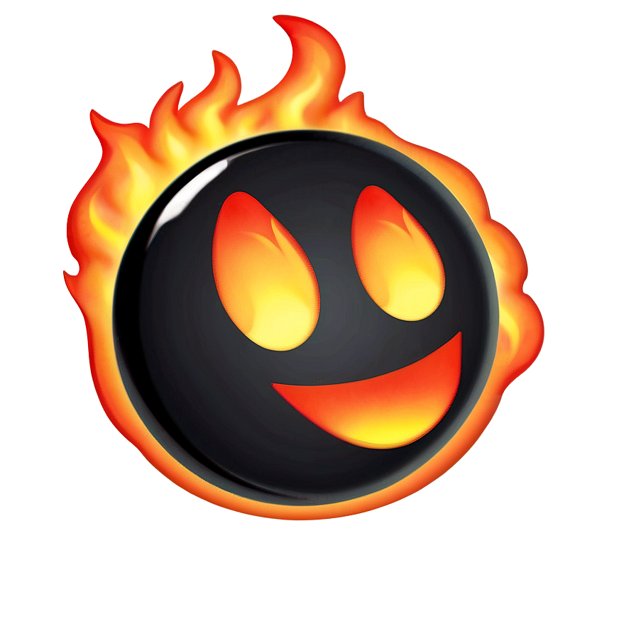 Fiery Emoji Expression Png 41