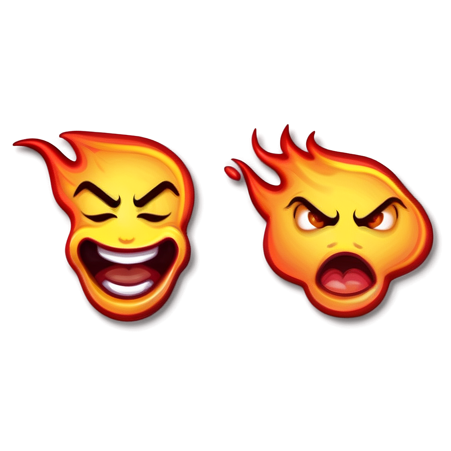 Fiery Emoji Expression Png 53