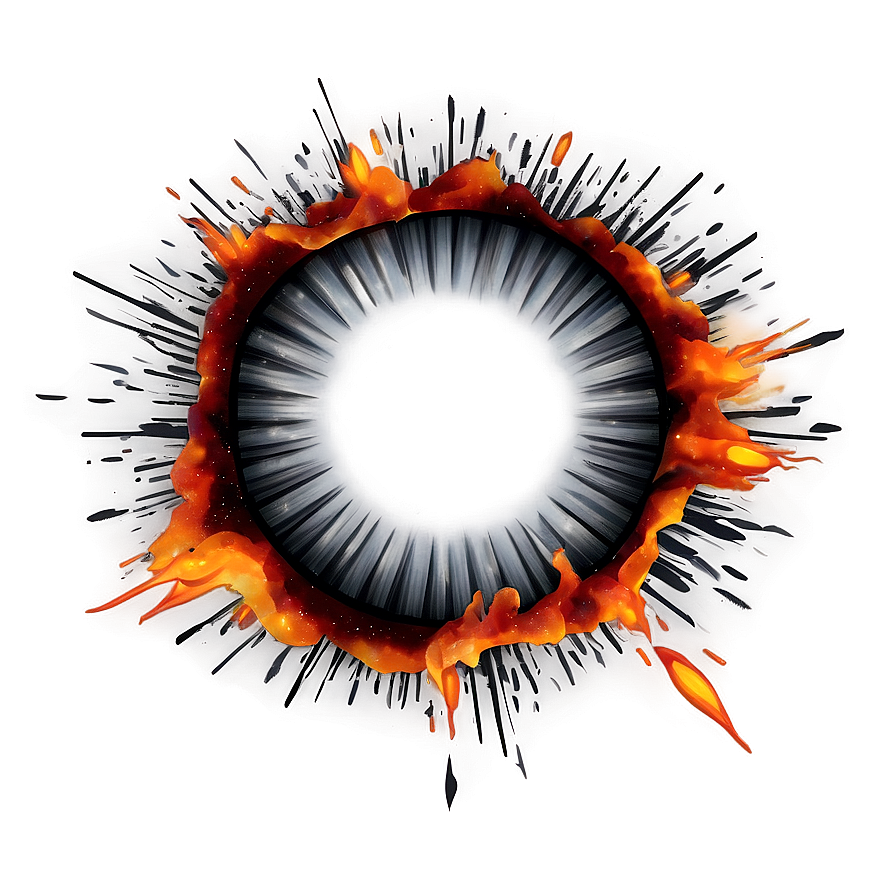 Fiery Explosion Design Png 21
