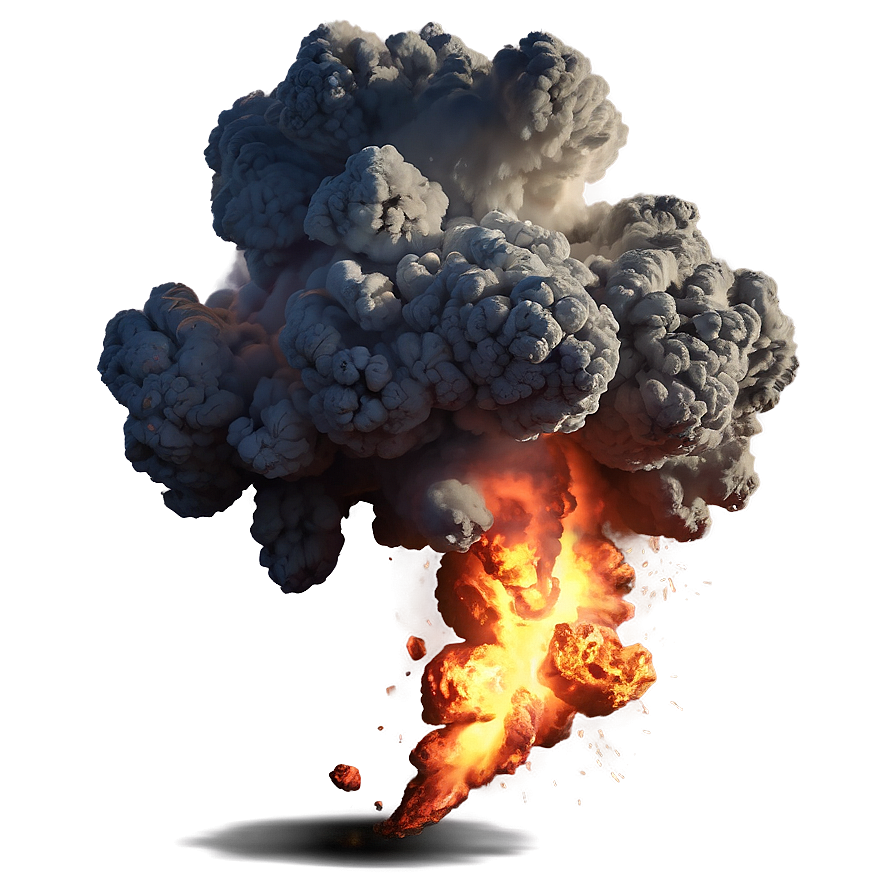 Fiery Explosion Design Png 45