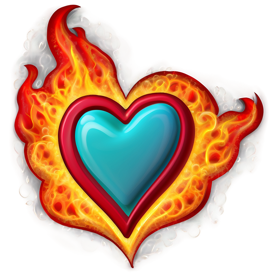 Fiery Hearts Png 41