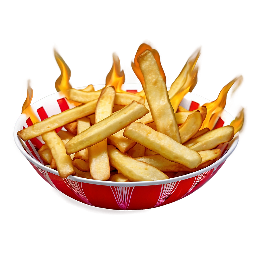 Fiery Hot Chips Png 05242024