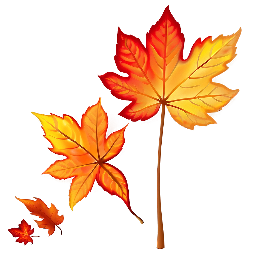 Fiery Leaves Png Boq86