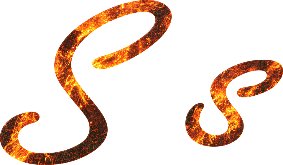 Fiery Letter S Design