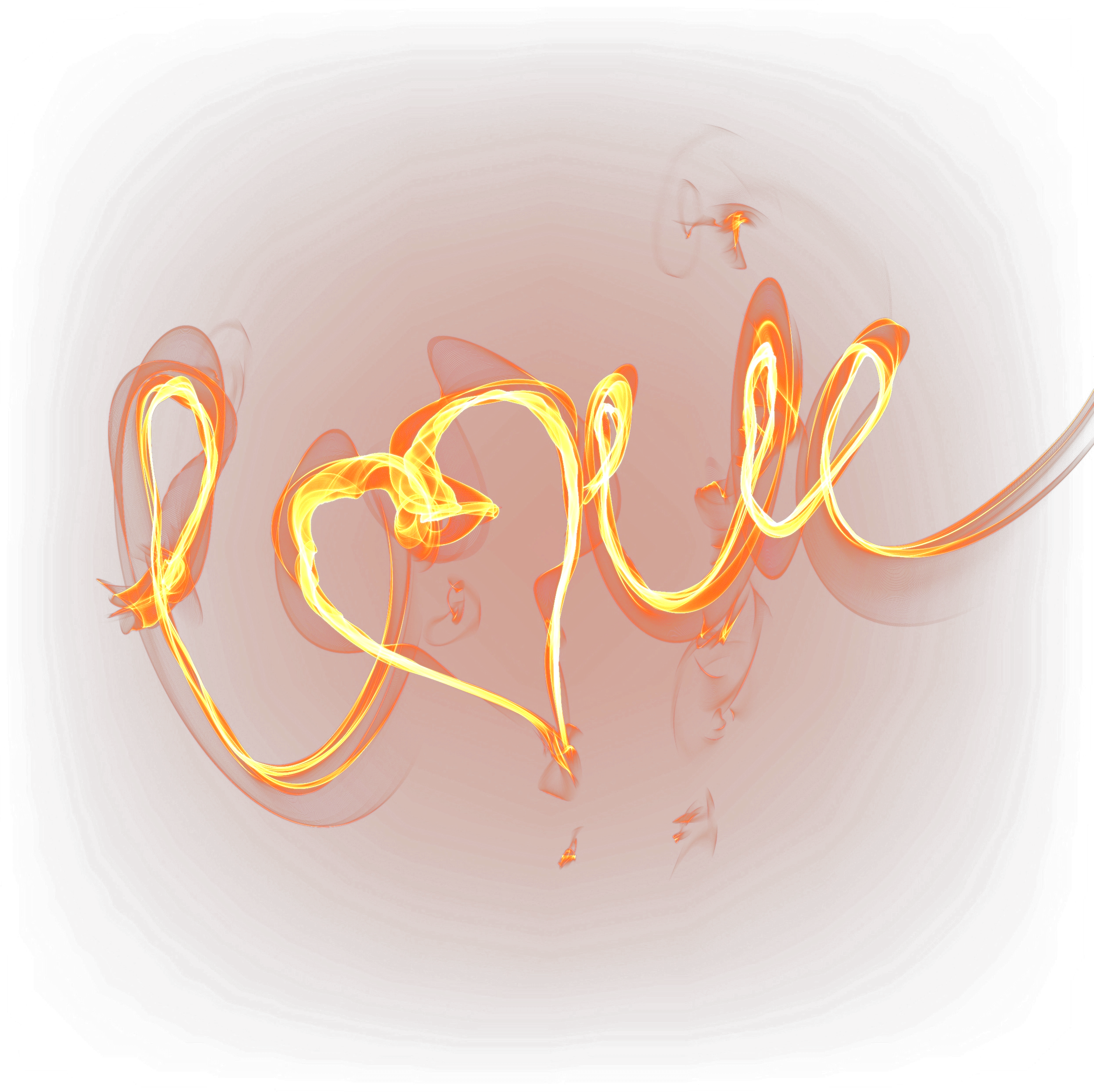 Fiery Love Calligraphy