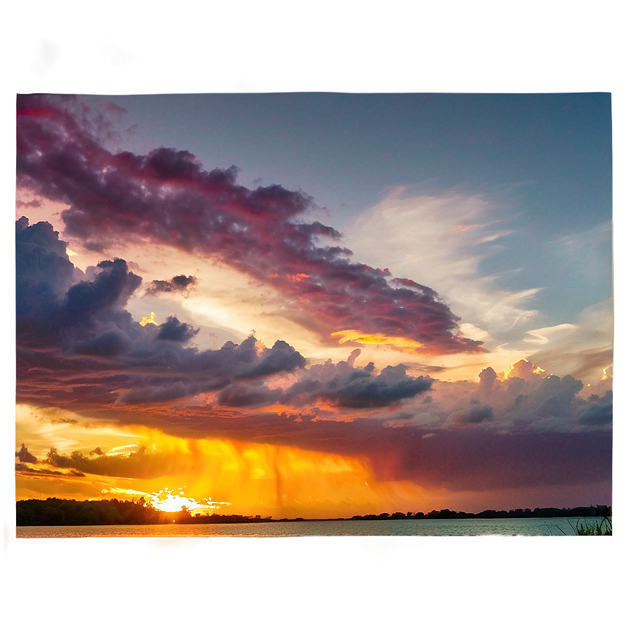 Fiery Nimbus Sunset Png Prt