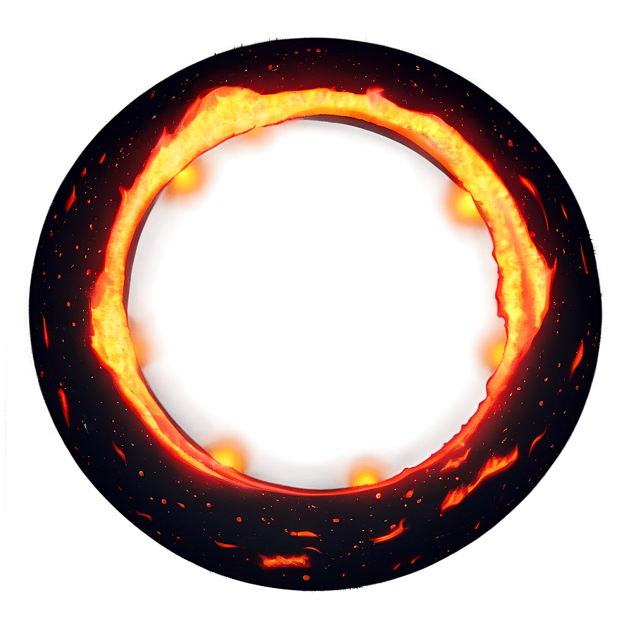 Fiery Orb Circle Png Bbj59