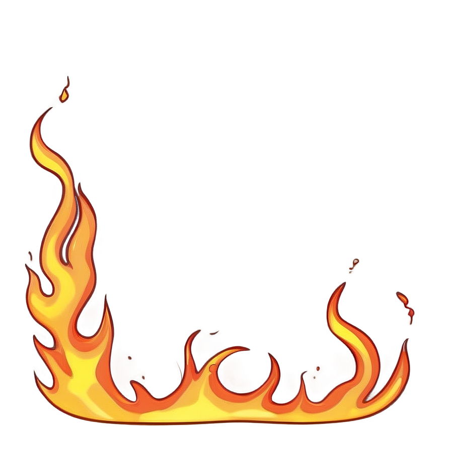 Fiery Outline Border Png 69