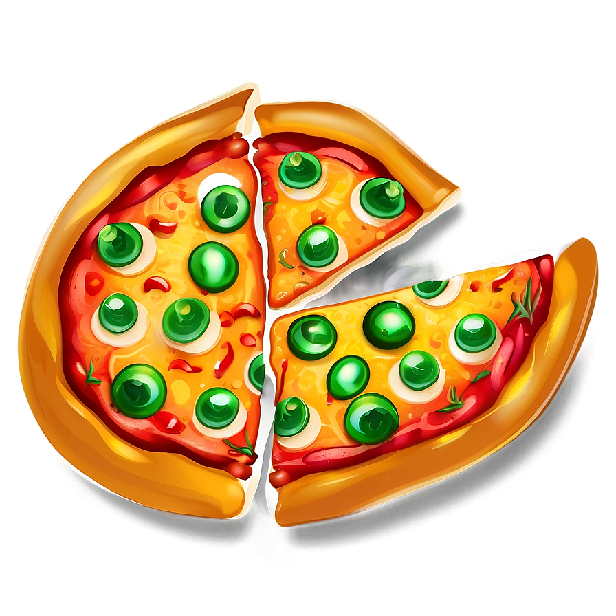 Fiery Pizza Vector Design Png 06262024