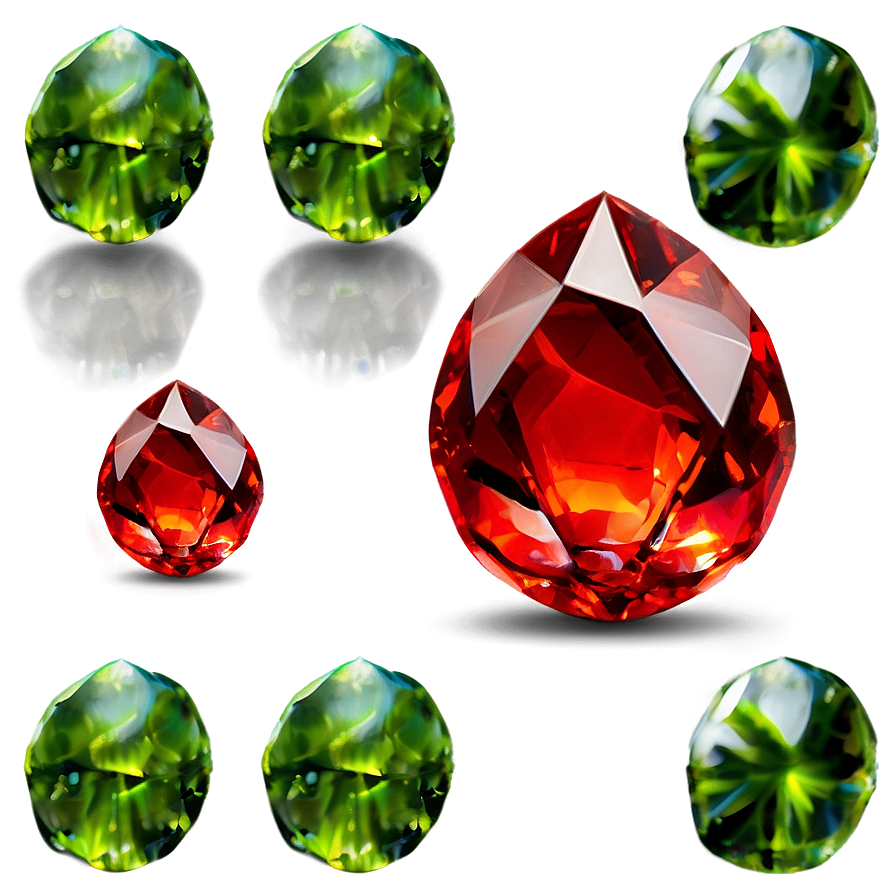 Fiery Red Crystal Png 28