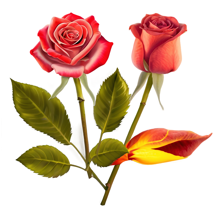 Fiery Rose Png Iat