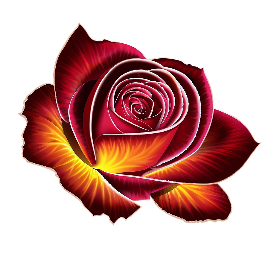 Fiery Rose Png Lxy60