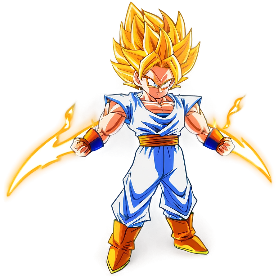 Fiery Super Saiyan Hair Png Ulr13