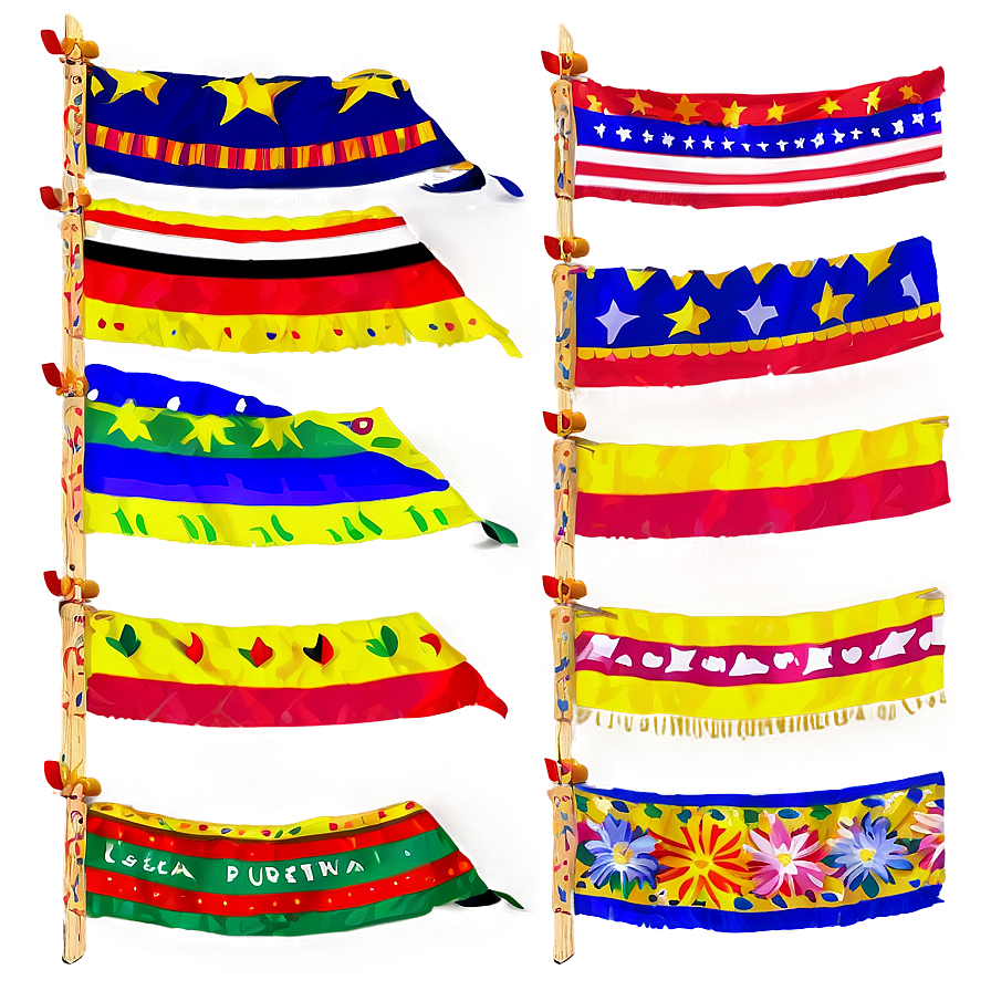 Fiesta Party Flags Png Uvw