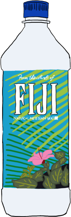 Fiji Water Bottle Artwork