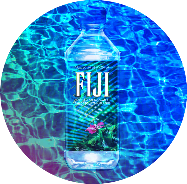 Fiji Water Bottle Underwater Effect