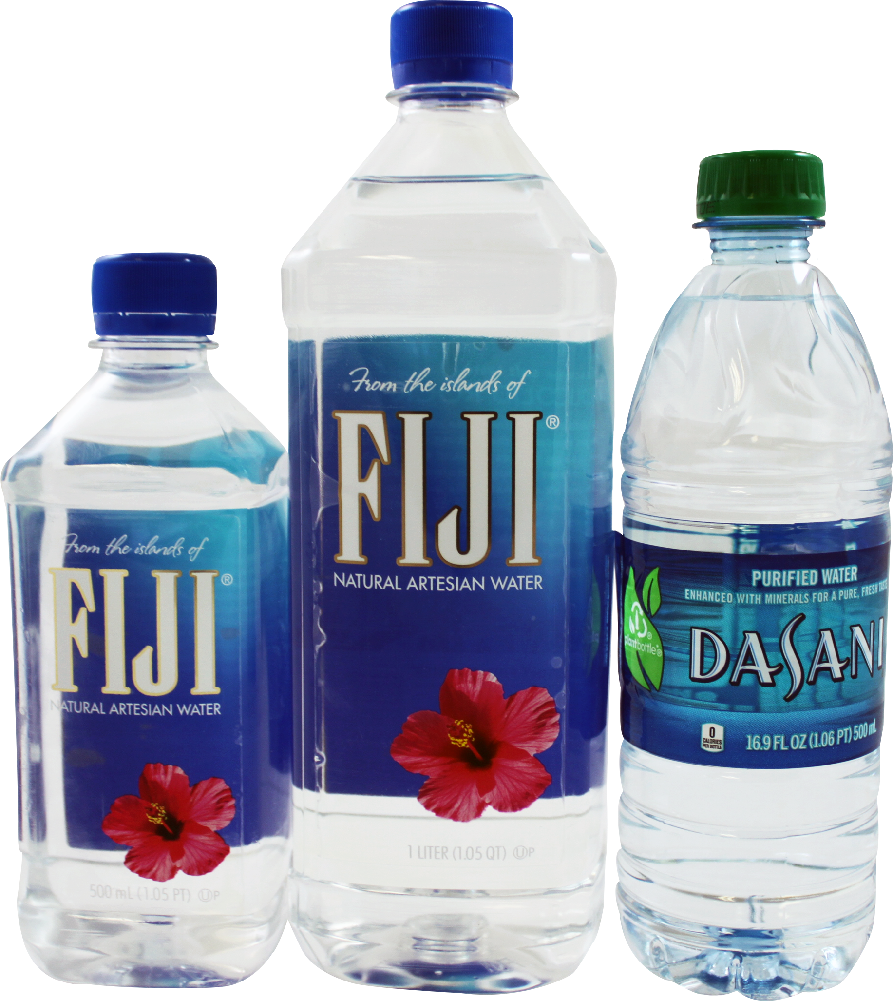 Fiji Water Bottles Variety