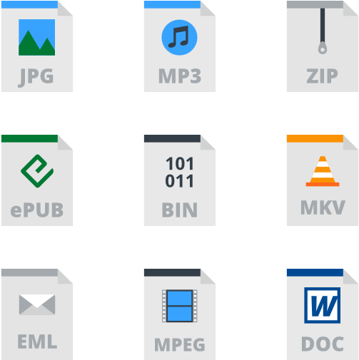 File Format Icons Grid