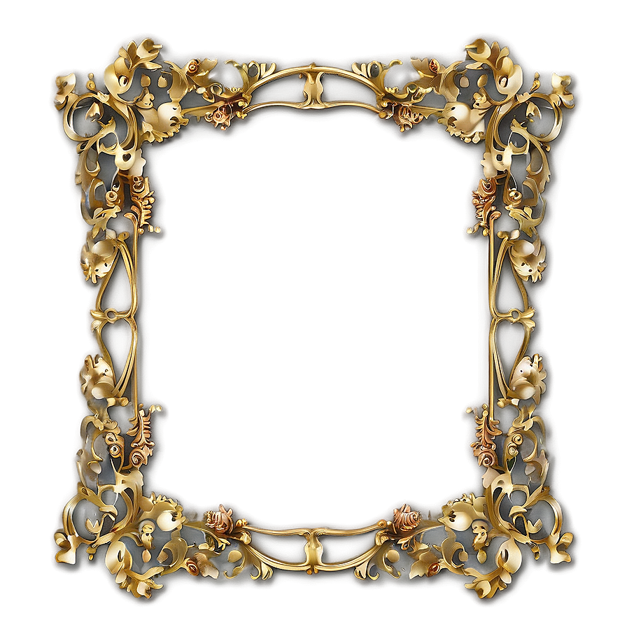 Filigree Wedding Frame Png Tyw45