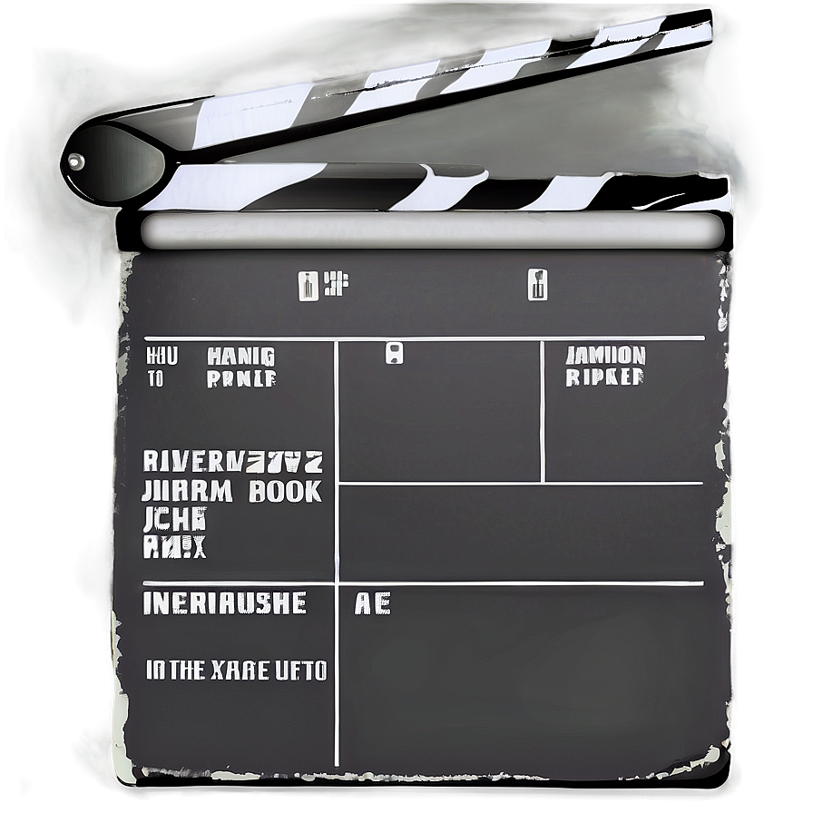 Film Slate For Editing Png Tjt1