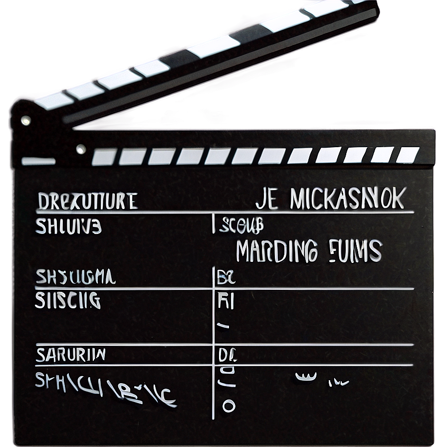 Film Slate For Scene Marking Png Blf65