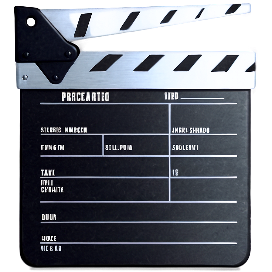 Film Slate For Workshop Png Oqo