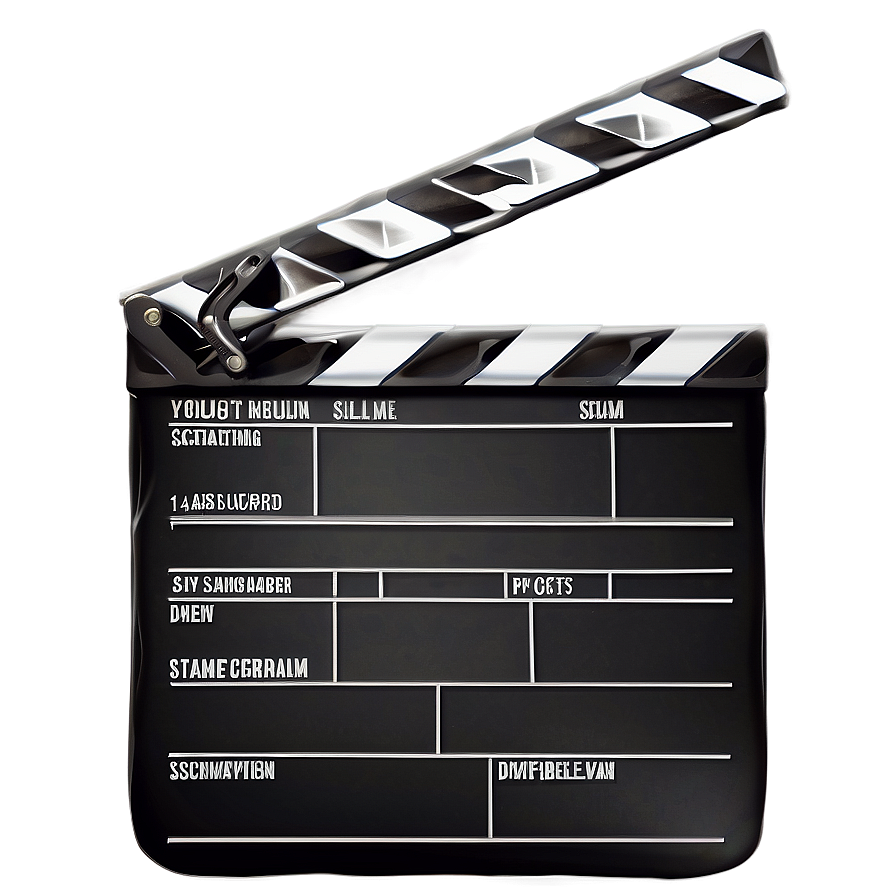 Film Slate With Clapboard Png All