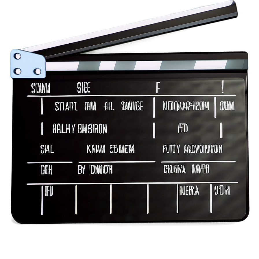 Film Slate With Roll And Scene Png Ttu49