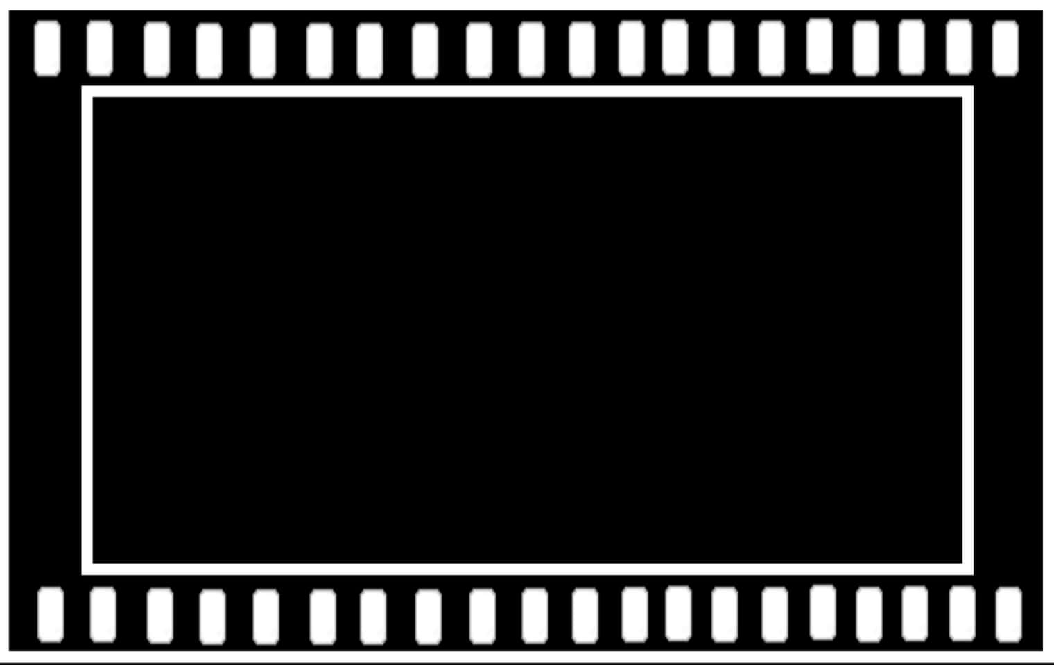 Film Strip Frame Blackand White