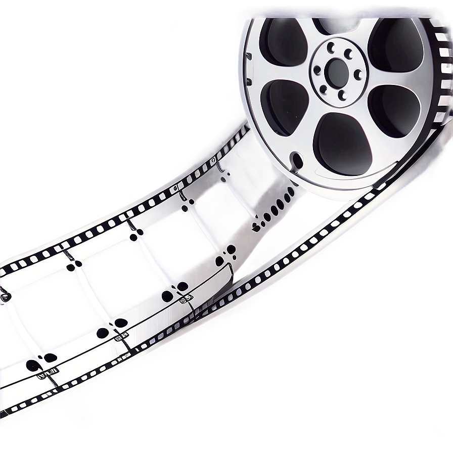 Film Strip With Film Reel Png 40