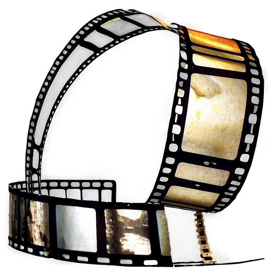 Film Strip With Film Reel Png Tfg25