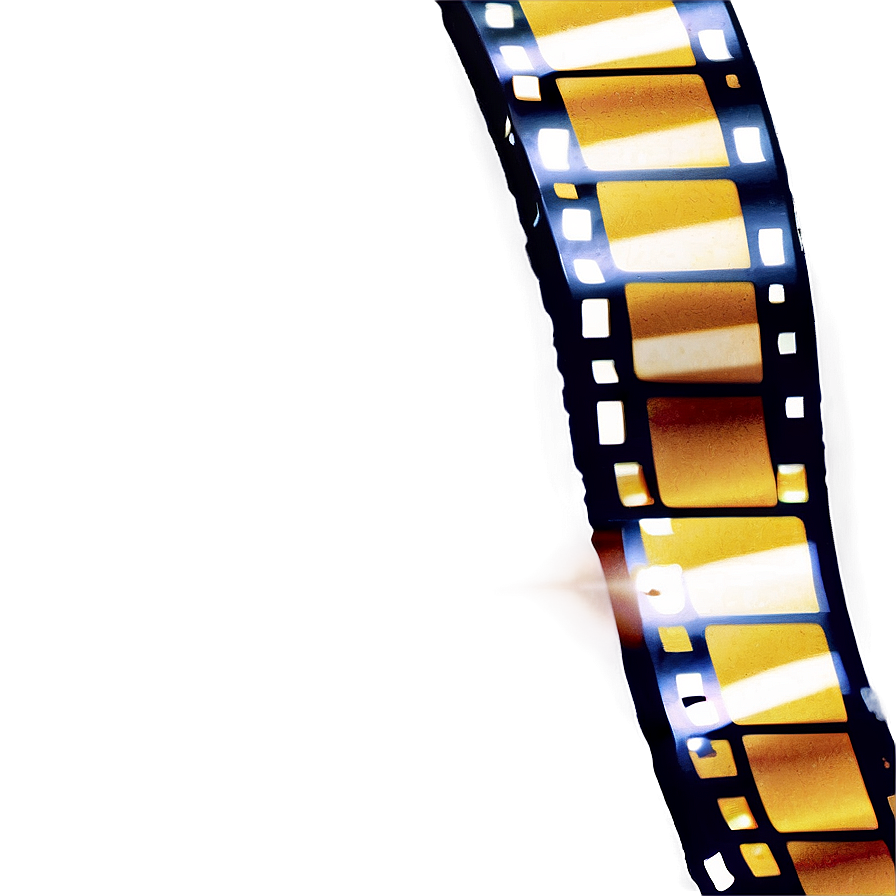 Film Strip With Lens Flare Png 05252024