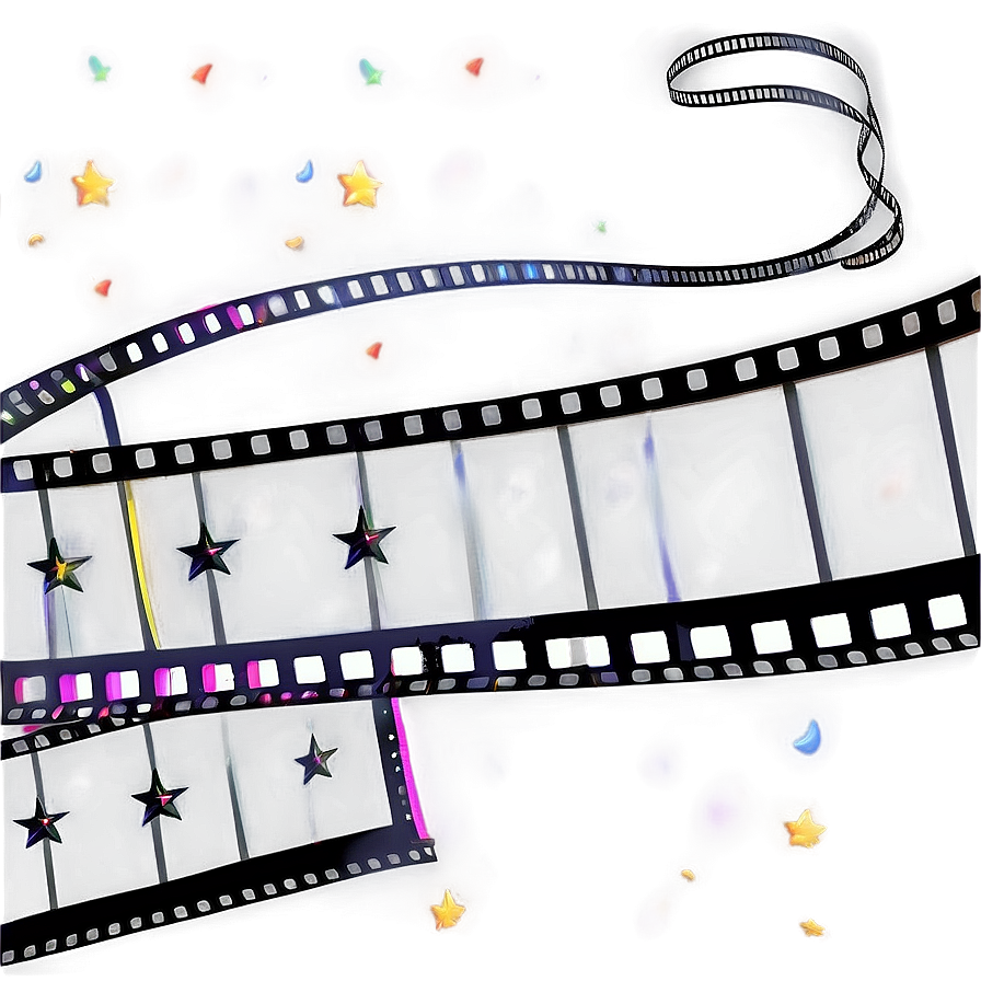 Film Strip With Stars Png Ffv