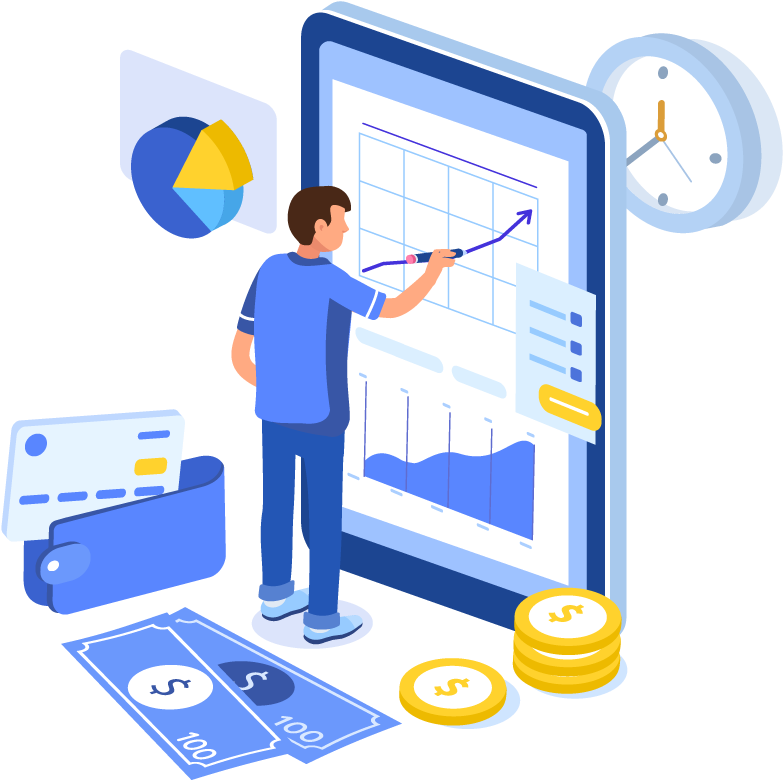 Financial Analysis Illustration