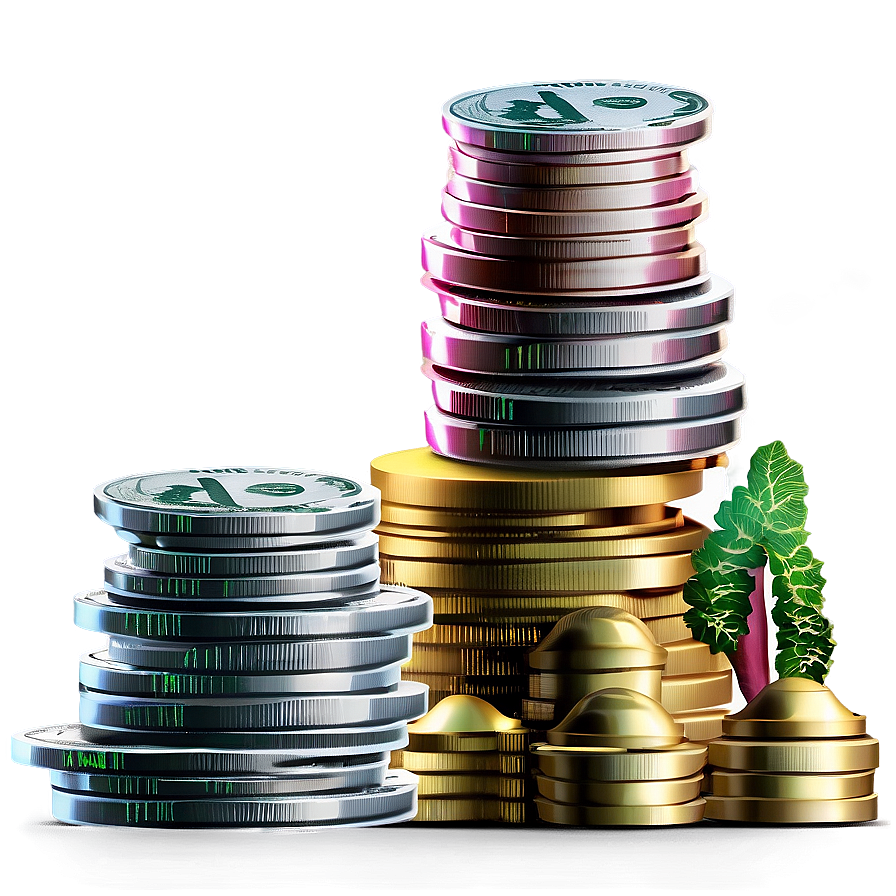 Financial Wealth Stack Png 13