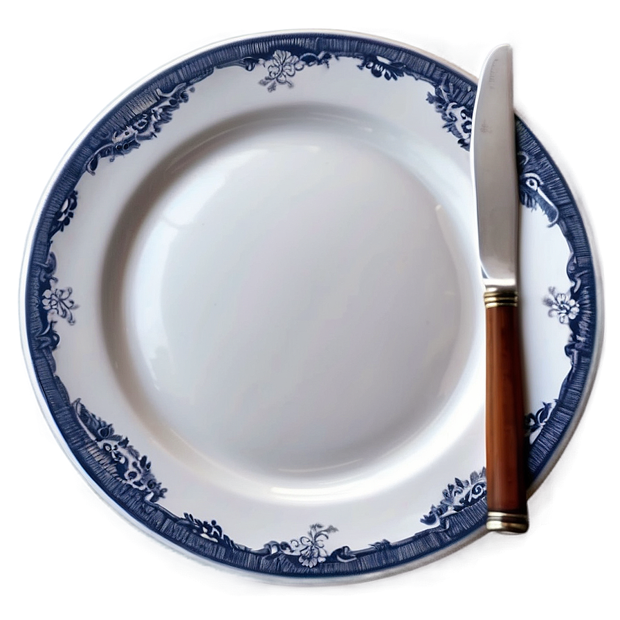 Fine Dining White Plate Png Rro47