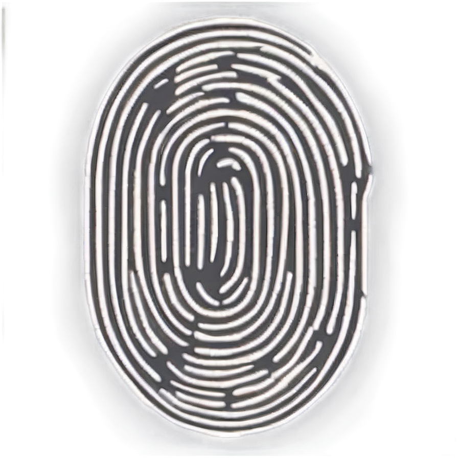 Fingerprint In Circle Shape Png Ddp15