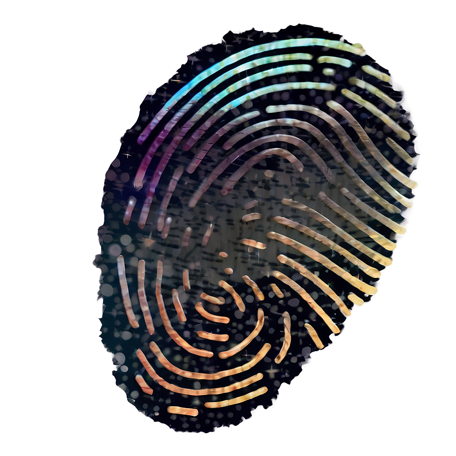 Fingerprint With Stars Background Png 05242024