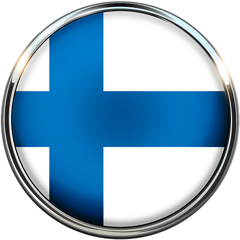 Finland Flag Button