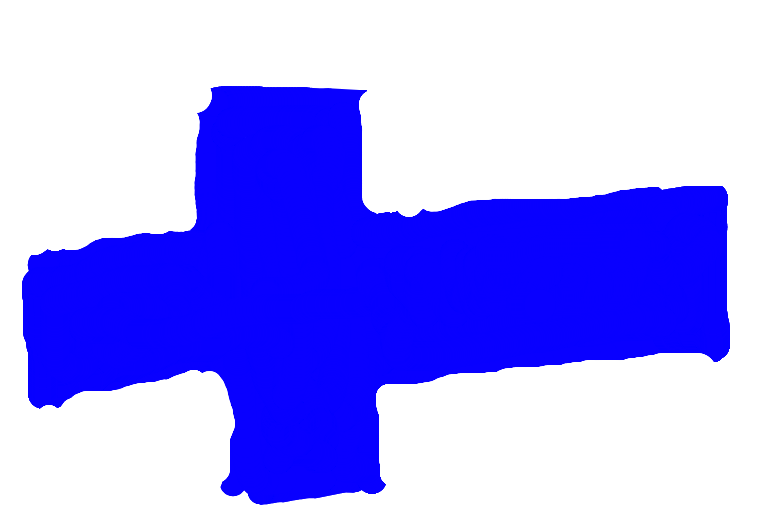 Finnish Flag Simple Artistic Representation