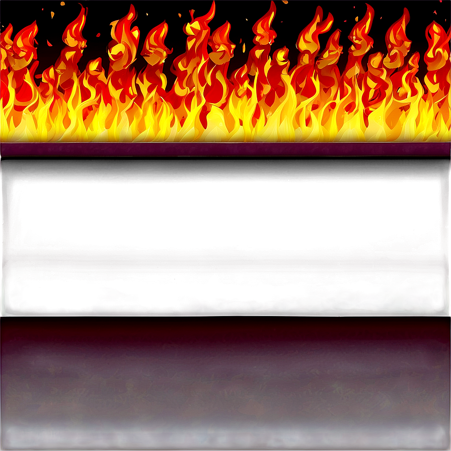 Fire Cartoon Border Png 32