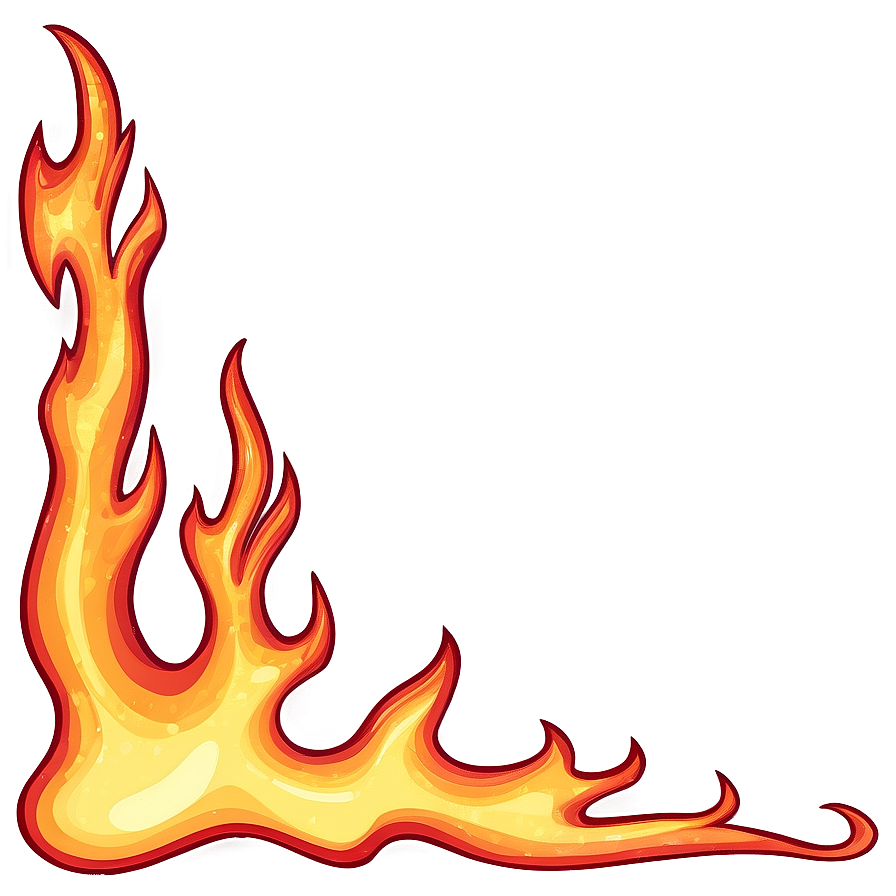 Fire Cartoon Border Png 90